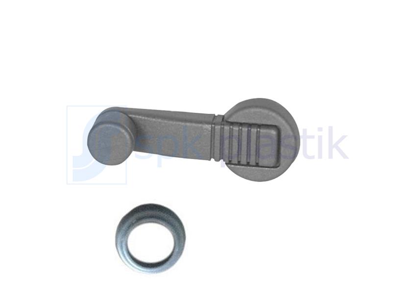 Renault Eski Cam Acma Kolu Pullu Gri R9 97 Ym R11 R19 R21 Express - Spk 163-G