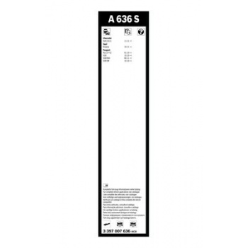 SILECEK SUPURGESI AEROTWIN 650 / 650 MM PEUGEOT 508 RCZ 1.6 HDI 2010> - BOSCH 3397007636