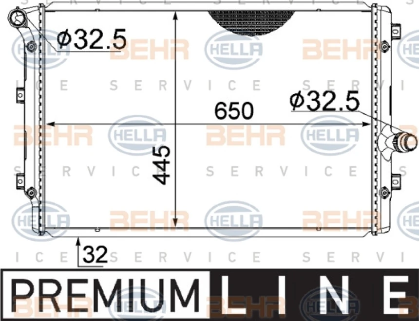 Vw Su Radyatörü - Su Radyatörü - Bhr Cr 1539 001s