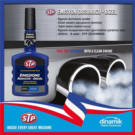 STP® Egzost Dumani Düsürücü Yakit Katkisi Dizel 400ml. - STP 302018800