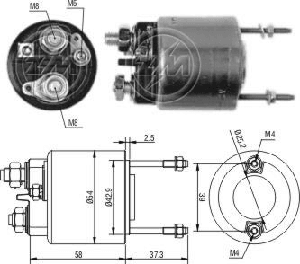 MARŞ OTOMATİĞİ-VT-12V-R.21-25/VOLVO/CITR.(CIFT CIKIS) 2D.CIVATALI-182458 - ZM-596