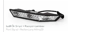 Unıversal Ledli Ön Sinyal+pozisyon Lambası-Sol 24v  (gündüz Farı) Otokar - Farba-15245e