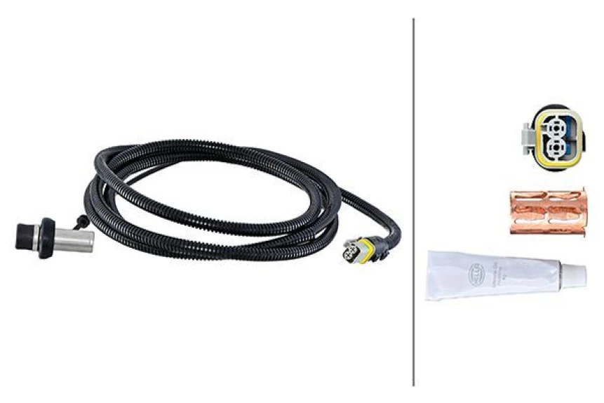 Man Truck Abs Sensoru On Sol L Tip Uzun Man Tga 00> Tgx-Tgs 07>   2870 MM - 2 Pin - Hella 6pu230048-511