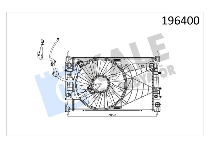Fiat Motor Radyatoru+davlumbaz Linea 1.3 1,6 Jtd Klimalı (1 Alb) - Kale 013505bfd