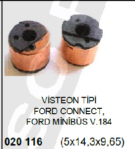 ROTOR BAKIRI-(x2) VIS T. CONNECT/V.184/MONDEO/FİESTA - HT-116