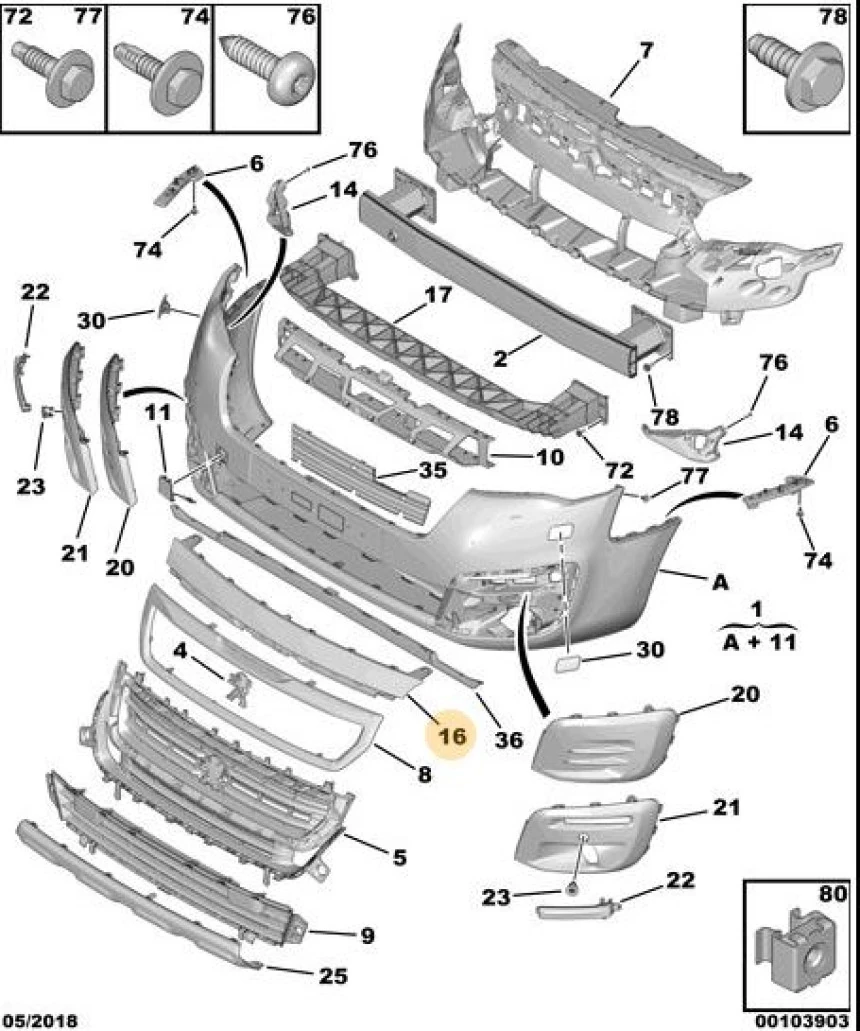 Psa On Panjur Ust Plastıgı Partner Tepe III 2017> - İthal 1613573680