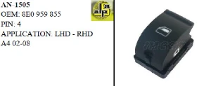 Unıversal Cam Anahtarı>audi A4 02-08   - Tekli   >>8e0959855 - Mcar-An1505