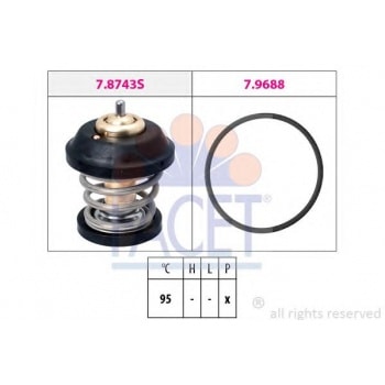 TERMOSTAT 95°C GOLF V VI JETTA PASSAT TIGUAN A3 A4 A5 LEON TOLEDO OCTAVIA 1.8 2.0 - FACET 7.8743