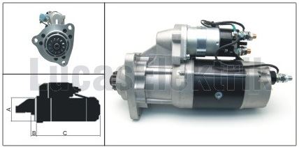 MARS MOTORU 24V 8,3KW 12 DIS CUMMINS - LUCAS LES0317