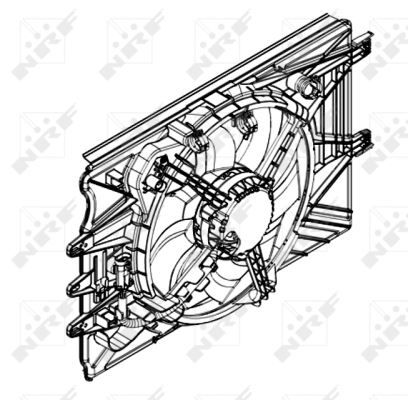 FAN MOTORU - KOMPLE - NRF 47594