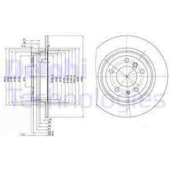 ARKA FREN DISKI BMW E34 90>95 - DELPHI BG2431