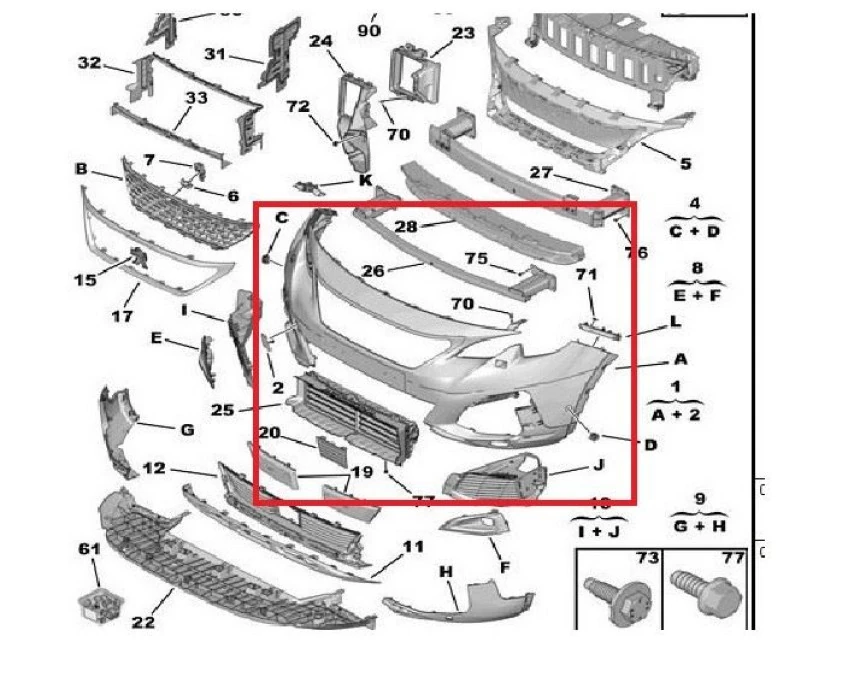 Psa On Tampon Beyaz Boyalı P3008 16> - Vortex V2808375