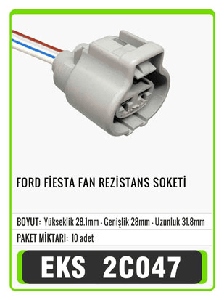 SOKET>FORD FİESTA FAN REZİSTANS    S2097 - EKS-2C047