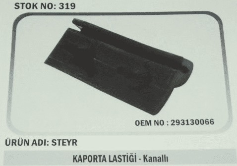 65075 Steyr-Başak Kaporta Lastiği Kanallı 319 293130066 Karadeniz C-443 - PY-65075 - PY-65075