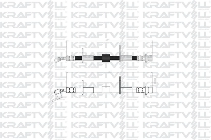 Honda On Fren Hortumu CIVIC 1987-1992 Em - Kraftvoll 07080182