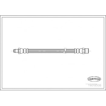 FREN HORTUMU ON / ARKA  G-CLASS W460 82>92 S-CLASS W116 72>80 - CORTECO 19018508