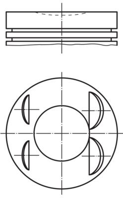 PISTON+SEGMAN+ (STD) 72,20 MM CLIO IV 13> MEGANE III 10> DOKKER 13> MEGANE IV 16>  1.2 TCE - MAHLE 021PI00127000