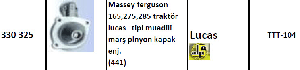 MARŞ ÖN KAPAK-AS600-700/MF 265-285 26410 SOL AĞIZ/KERTİKSİZ - LUCAS-TTT104