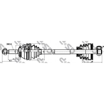 ON AKS SAG UNO 70 1,4I 94 00 - GSP 217016