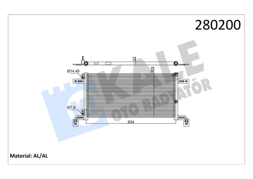 Ford Truck Klima Radyatoru - Ford Cargo / 1846 H566 (al / Brz) - Kale 020abc030