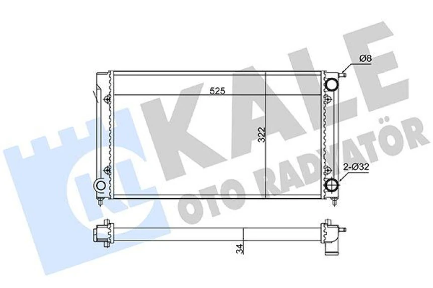 Vw Su Radyatörü - Su Radyatörü - Kal 348220