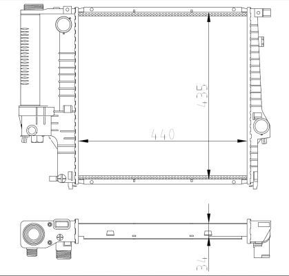 MOTOR SU RADYATORU MAN/SANZ (KLIMALI) BMW M40 M43 M50 M52 E30 E36 - NRF 53849A