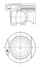 PISTON + SEGMAN STD. (OM 654.9, 82,009mm) W177 18> W247 18> W205 18> C118 18> C257 17> W213 16> W223 - KOLBEN 41829600