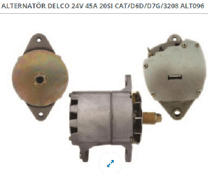 ALTERNATÖR DELCO 24V 45A 20SI CAT/D6D/D7G/3208 CATERPILLAR FIAT ALLIS - DODO-ALT096