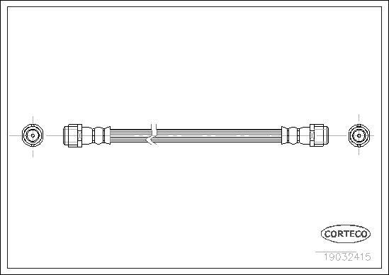FREN HORTUMU ARKA A-CLASS W168 97>04 VANEO 414 02>05 - CORTECO 19032415