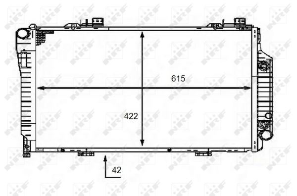 MOTOR SU RADYATORU C-CLASS W202 97>00 S202 97>01 - NRF 58483
