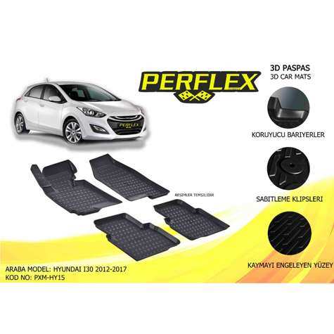 PASPAS 3D HAVUZLU X-MAT HYUNDAI I30 2012-2017 - PERFLEX PXM-HY15