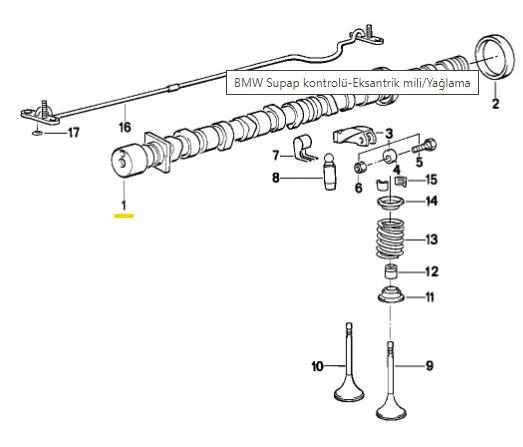 Bmw Eksantrık MILI Bmw E30 E28 M21 Turbo Dizel - Estas Est04010