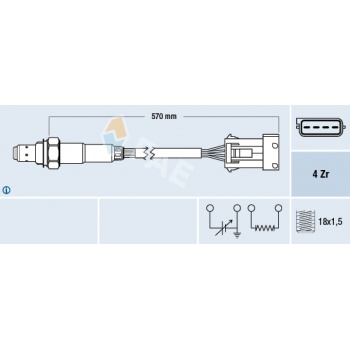 OKSIJEN SENSORU B56 LAGUNA I SAFRANE ESPACE - FAE 77340