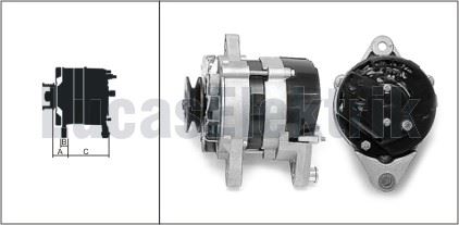 ALTERNATOR 14V 45A AA125 TAKOMETRE UCLU TURK TRAKTOR TD55D / TD65D / 55 56 / 60 56 / 54C / 60C / 50C - LUCAS 619 201 66