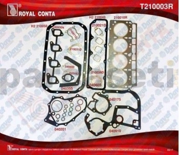MOTOR TAKIM CONTASI (KECESIZ+S,K,C DAHIL) TRANSIT TURBO T15 2,5TD 93>00 - ROYAL T210003R