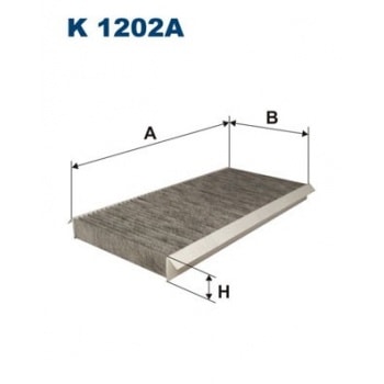 POLEN FILTRESI (KARBONLU) A-CLASS W169 04>12 B-CLASS W245 05>11 - FILTRON K1202A