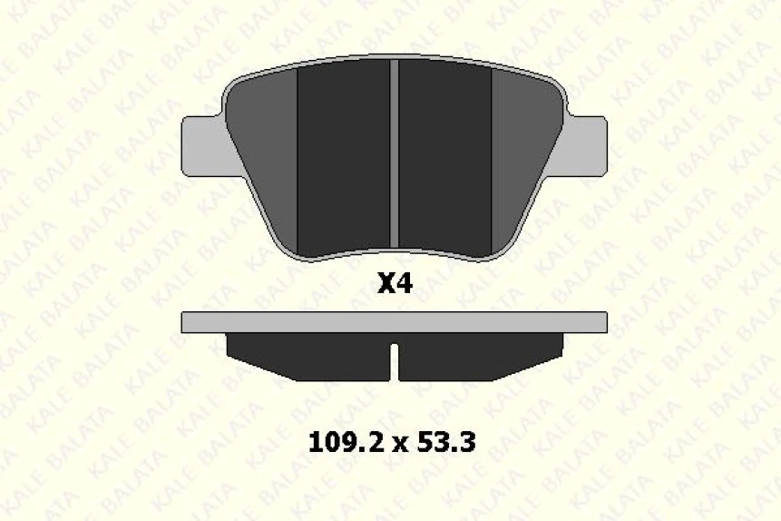 Vag Arka Fren Balatası Leon Caddy Octavıa 1,4tsi / 1,6 / 1,8tsi / 1,9tdi / 2,0 09 / 04> - Kale B 24563 177 04 Ans