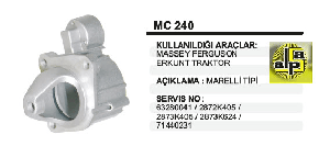 MARŞ ÖN KAPAK-DT MF ERKUNT/PERKİNS UPK5028 - REMARK-MC240