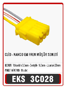 SOKET> FREN MÜŞÜR CLIO KANGOO E.M.   S3036 - EKS-3C028
