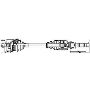 AKS SAG KOMPLE EXPERT P806 JUMPY EVASION (DIS FREZE:27 IC FREZE:37 BOY:947MM) XUD9TE 1,9TD ABSLI 48 - GSP 210014