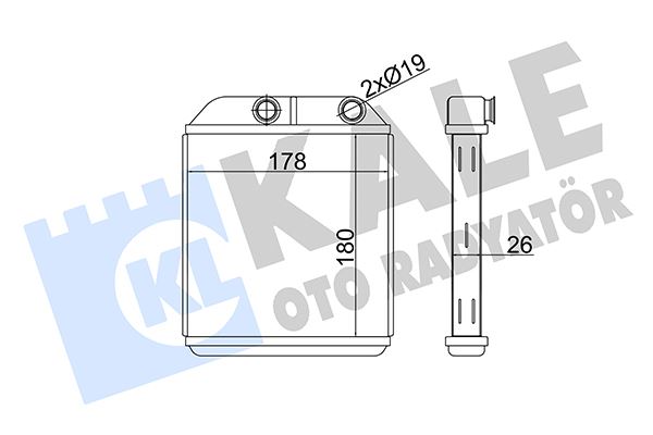 KALORIFER RADYATORU MITSUBISHI CARISMA 1996-2006 VOLVO S40 1995-2003 - KALE 356330