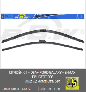 SİLGİ PALETİ-BANANA (X2) PEUGEOT 308 30"+26" TK. CİTROEN C4 - RBW-90204