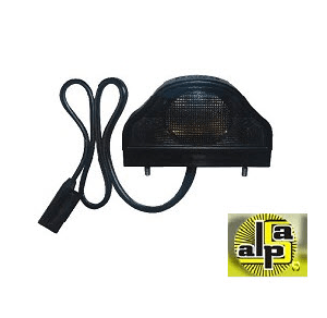 LEDLİ PLAKA LAMBASI-12V/24V SİYAH (EK ÇENELİ) - SERTPLAS-D0250LLEDZ50