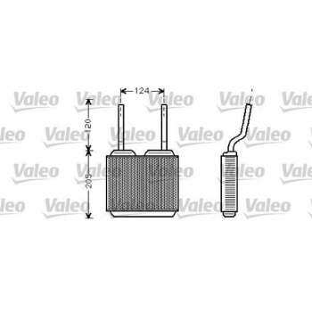 KALORIFER RADYATORU BORULU TIP ASTRA F 92>98 ASTRA CLASSIC 99>02 VECTRA A 89>95 CALIBRA 89>97 - VALEO 812146