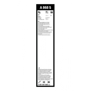 SILECEK SUPURGESI AEROTWIN 650 / 340mm A868S CAPTUR 13> CLIO IV 12> CLIO IV GRANDTOUR 12> - BOSCH 3397007868