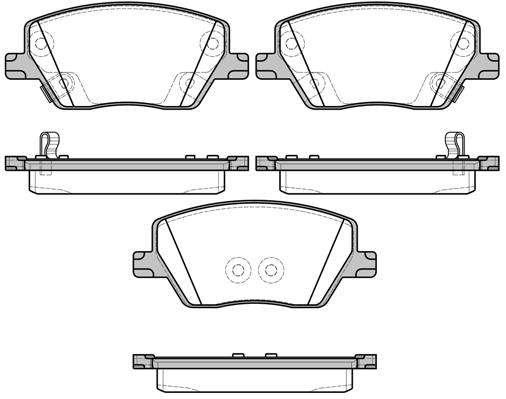 ON FREN BALATASI FIAT EGEA 1.3 / 1.4 / 1.6D MULTIJET 15> - BRAXIS AA0688