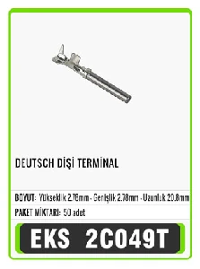 Unıversal Deutsch Dişi Terminal - Eks-2c049t
