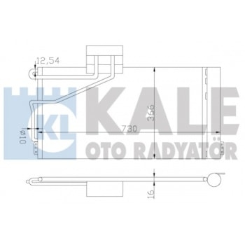 KLIMA RADYATORU W203 00>07 CL203 02>08 S203 01>07 C209 02>09 A209 03>10 - KALE 387800