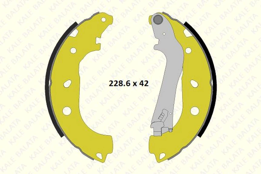 Fiat Arka Fren Balatası Pabuc Doblo 1,3 Multıjet - Kale B 686 0460 44 P Kf23