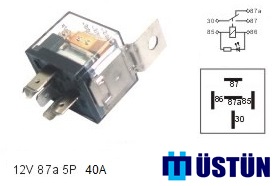 MINI ROLE SEFFAF 12V 5P 40A 87a - USTUN RL150
